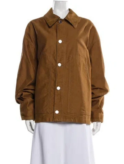 Pre-owned Prada 2024 Holiday Utility Jacket In Brown