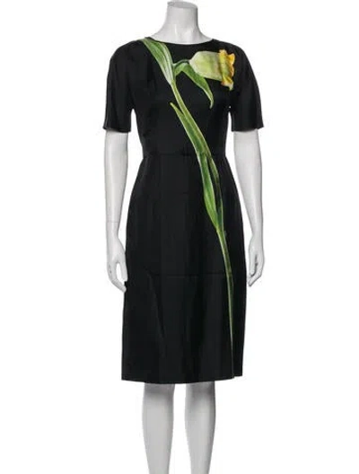Pre-owned Prada 2024 Knee-length Dress In Black
