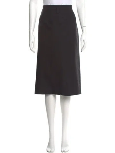 Pre-owned Prada 2024 Knee-length Skirt In Black