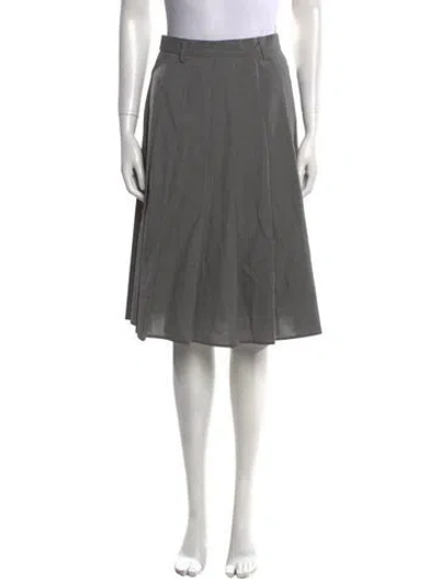 Pre-owned Prada 2024 Knee-length Skirt In Gray