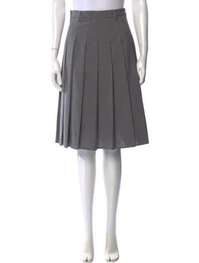 Pre-owned Prada 2024 Knee-length Skirt In Gray