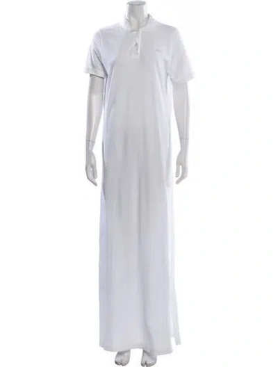 Pre-owned Prada 2024 Long Dress W/ Tags In White