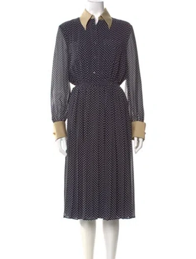 Pre-owned Prada 2024 Midi Length Dress In Blue