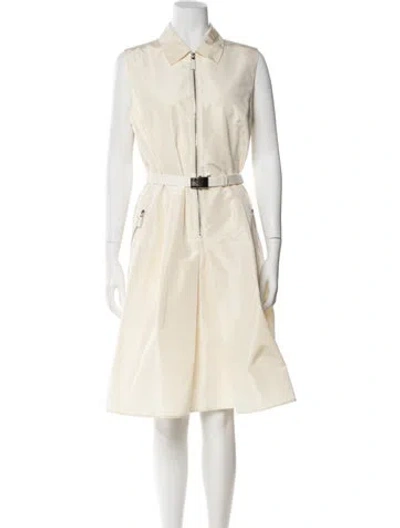 Pre-owned Prada 2024 Midi Length Dress In Neutral