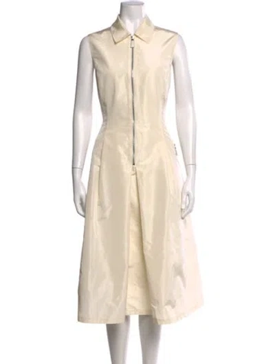 Pre-owned Prada 2024 Midi Length Dress In Neutrals