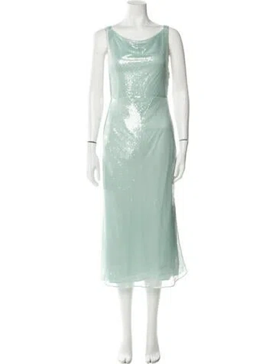 Pre-owned Prada 2024 Midi Length Dress W/ Tags In Blue