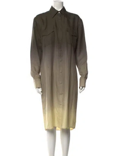 Pre-owned Prada 2024 Midi Length Dress W/ Tags In Green