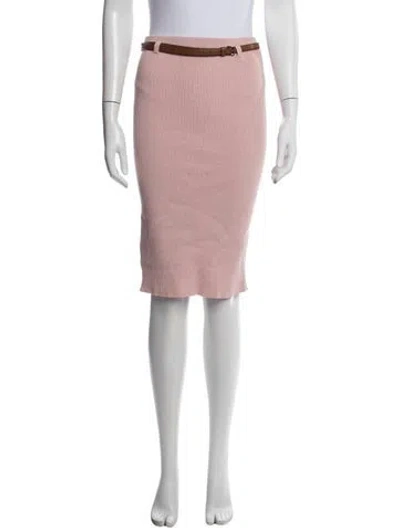 Pre-owned Prada 2024 Midi Length Skirt In Pink