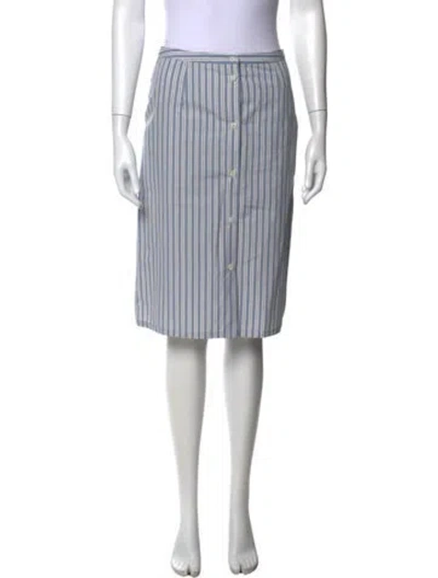 Pre-owned Prada 2024 Midi Length Skirt In White