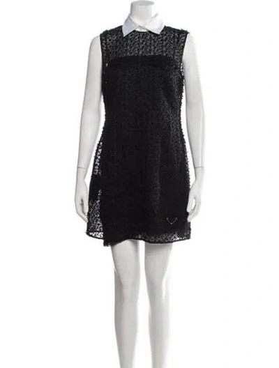Pre-owned Prada 2024 Mini Dress In Black
