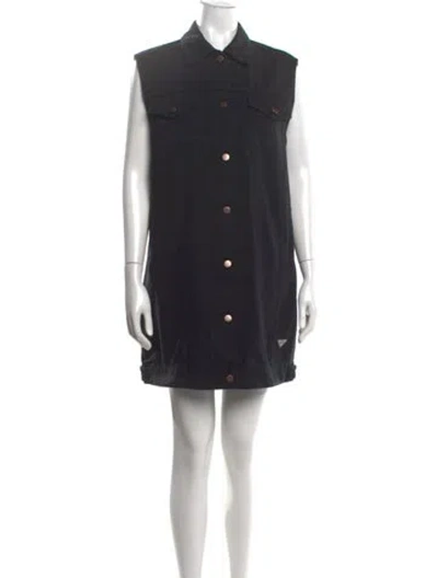 Pre-owned Prada 2024 Mini Dress In Black