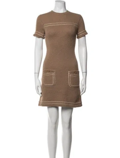 Pre-owned Prada 2024 Mini Dress In Brown