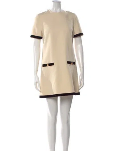 Pre-owned Prada 2024 Mini Dress In Neutral