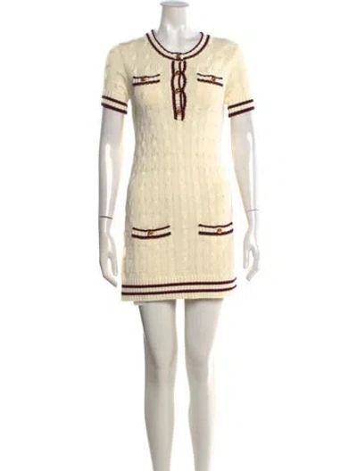 Pre-owned Prada 2024 Mini Dress In Neutral
