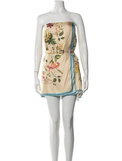 Pre-owned Prada 2024 Mini Dress In Neutral