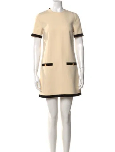 Pre-owned Prada 2024 Mini Dress In Neutrals