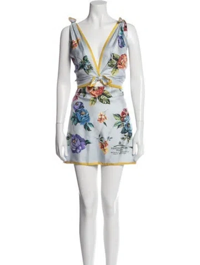 Pre-owned Prada 2024 Mini Dress W/ Tags In Blue