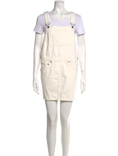 Pre-owned Prada 2024 Mini Dress In White