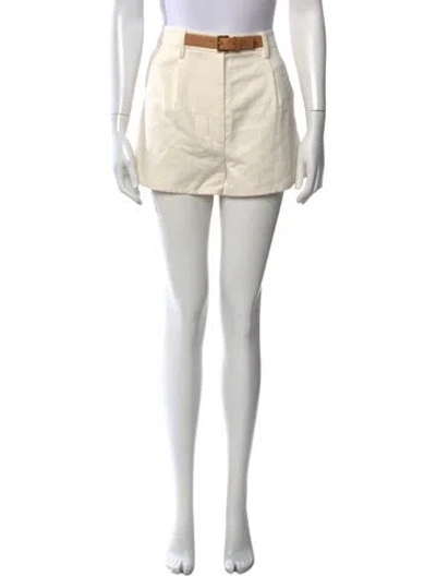 Pre-owned Prada 2024 Mini Shorts In Neutrals