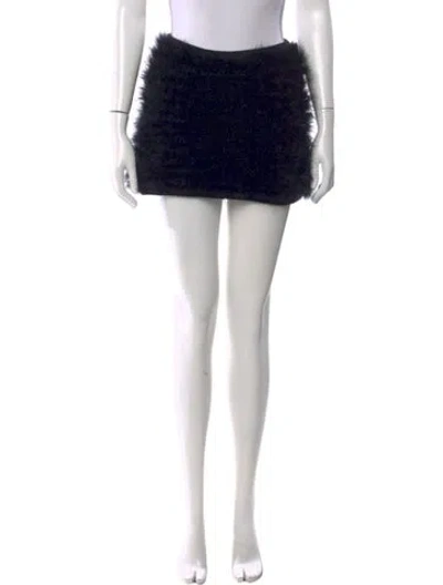 Pre-owned Prada 2024 Mini Skirt In Black
