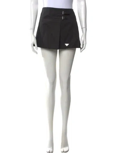 Pre-owned Prada 2024 Mini Skirt In Black