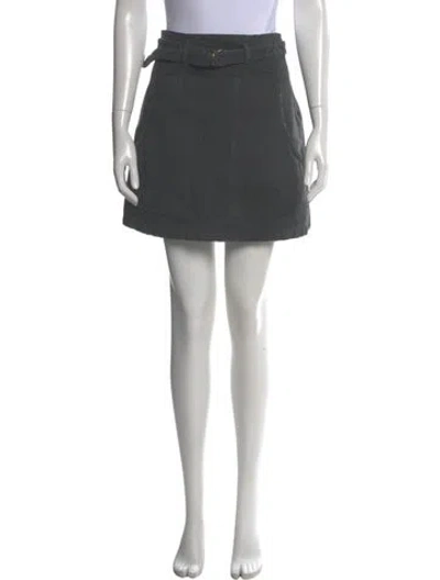 Pre-owned Prada 2024 Mini Skirt In Gray