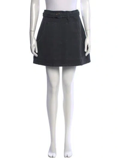 Pre-owned Prada 2024 Mini Skirt In Gray