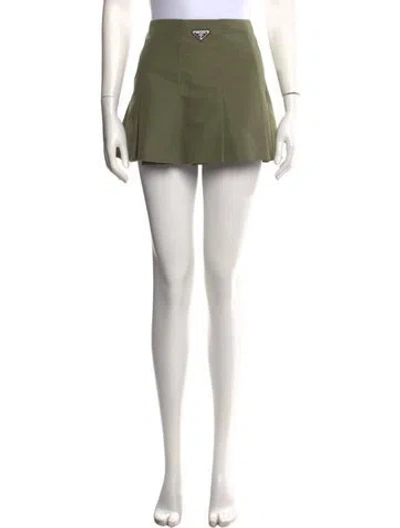 Pre-owned Prada 2024 Mini Skirt In Green