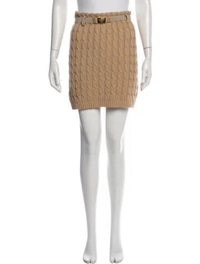 Pre-owned Prada 2024 Mini Skirt In Neutral
