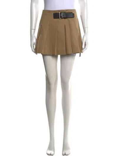 Pre-owned Prada 2024 Mini Skirt In Neutrals