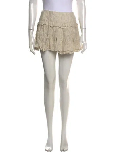 Pre-owned Prada 2024 Mini Skirt W/ Tags In Neutral