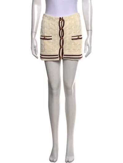 Pre-owned Prada 2024 Mini Skirt W/ Tags In Neutrals