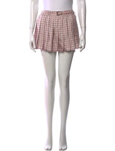 Pre-owned Prada 2024 Mini Skirt W/ Tags In Pink