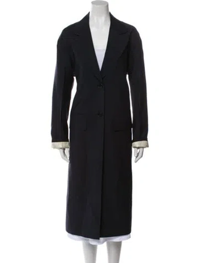 Pre-owned Prada 2024 Mohair Trench Coat In Black