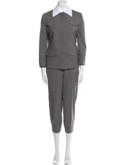 Pre-owned Prada 2024 Nylon Pantsuit In Gray