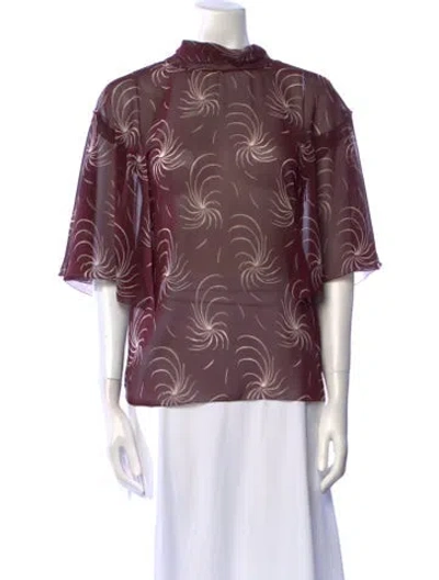 Pre-owned Prada 2024 Printed Blouse In Multi