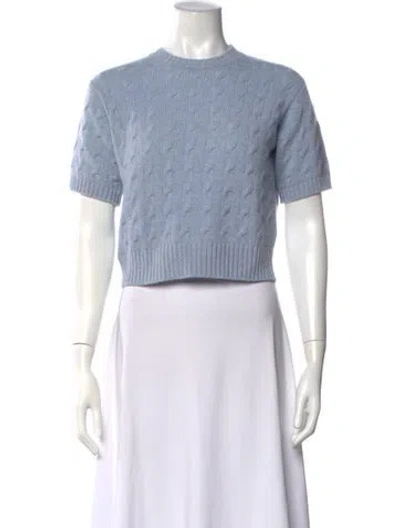 Pre-owned Prada 2024 Re-cashmere Sweater In Blue