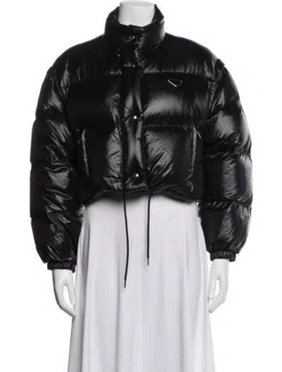 Pre-owned Prada 2024 Re-nylon Down Jacket In Black