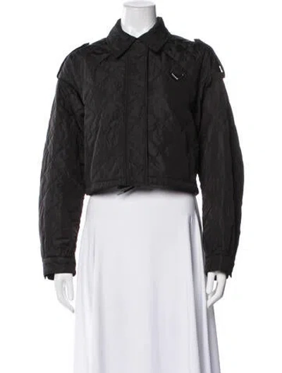 Pre-owned Prada 2024 Re-nylon Jacket In Black