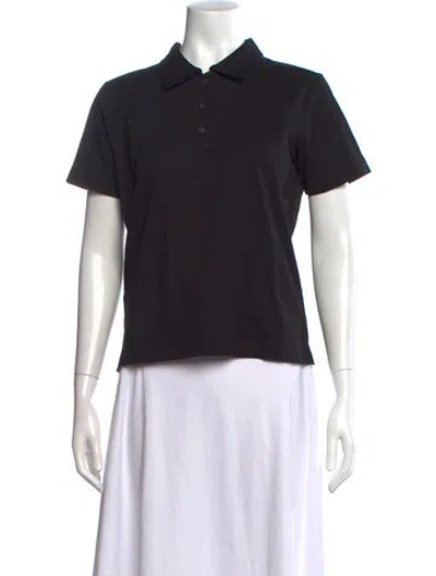 Pre-owned Prada 2024 Short Sleeve Polo In Black