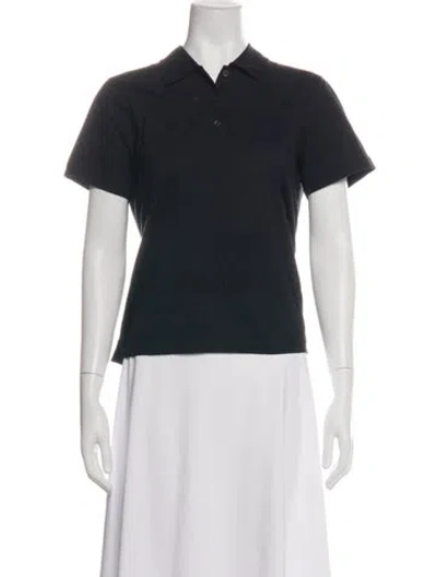 Pre-owned Prada 2024 Short Sleeve Polo W/ Tags In Black