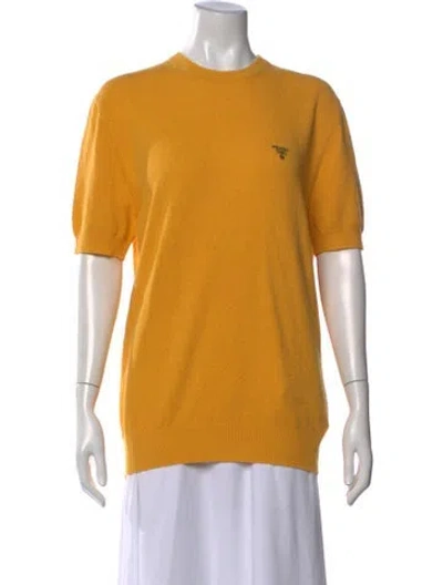 Pre-owned Prada 2024 Short Sleeve In Yellow