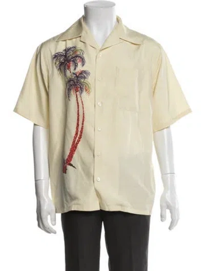 Pre-owned Prada 2024 Silk Shirt In Yellow