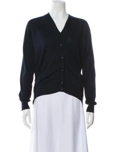 Pre-owned Prada 2024 Silk Sweater In Blue