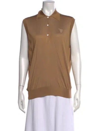 Pre-owned Prada 2024 Silk Sweater W/ Tags In Neutrals