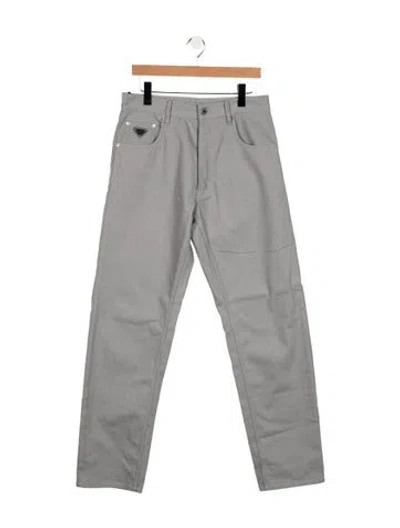 Pre-owned Prada 2024 Skinny Jeans In Gray