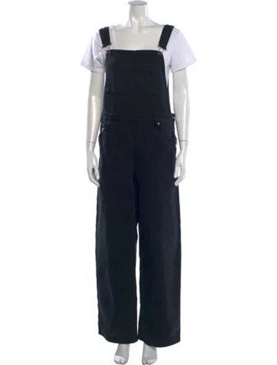 Pre-owned Prada 2024 Square Neckline Overalls W/ Tags In Black