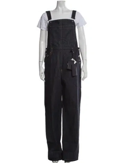 Pre-owned Prada 2024 Square Neckline Overalls W/ Tags In Blue
