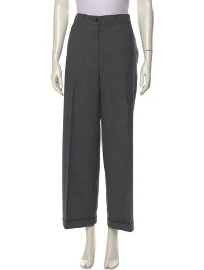 Pre-owned Prada 2024 Straight Leg Pants In Gray