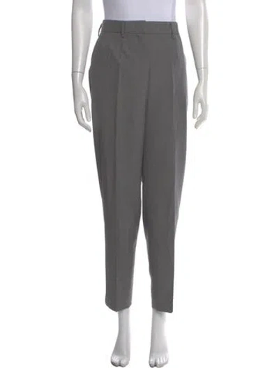 Pre-owned Prada 2024 Straight Leg Pants In Gray